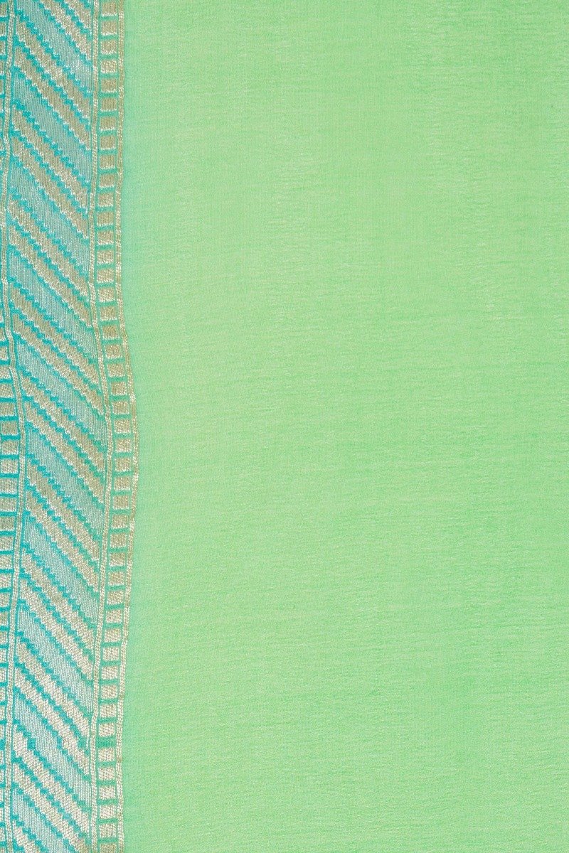 Khaddi Georgette Handloom Banarasi Saree