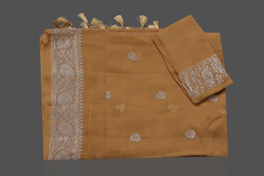 Pure Georgette Handloom Banarasi Saree