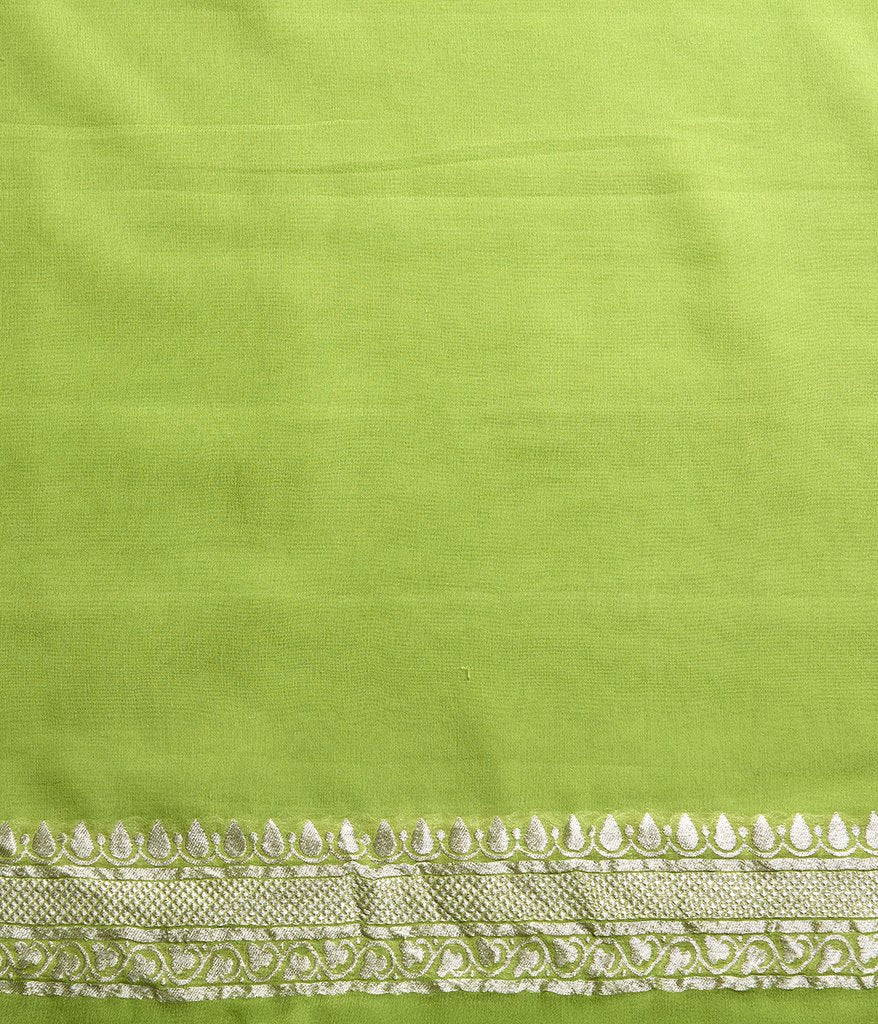 Pure Georgette Handloom Banarasi Saree