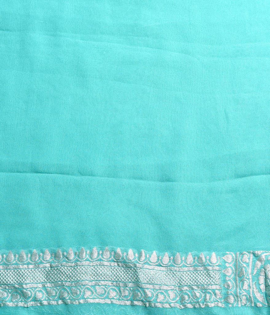 Pure Georgette Handloom Banarasi Saree
