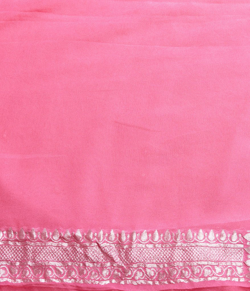 Pure Georgette Handloom Banarasi Saree
