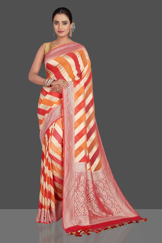 Khaddi Georgette Handloom Banarasi Saree