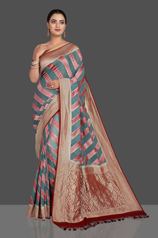 Khaddi Georgette Handloom Banarasi Saree