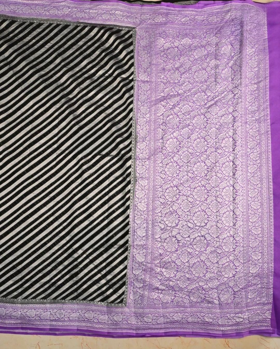 Khaddi Georgette Handloom Banarasi Saree