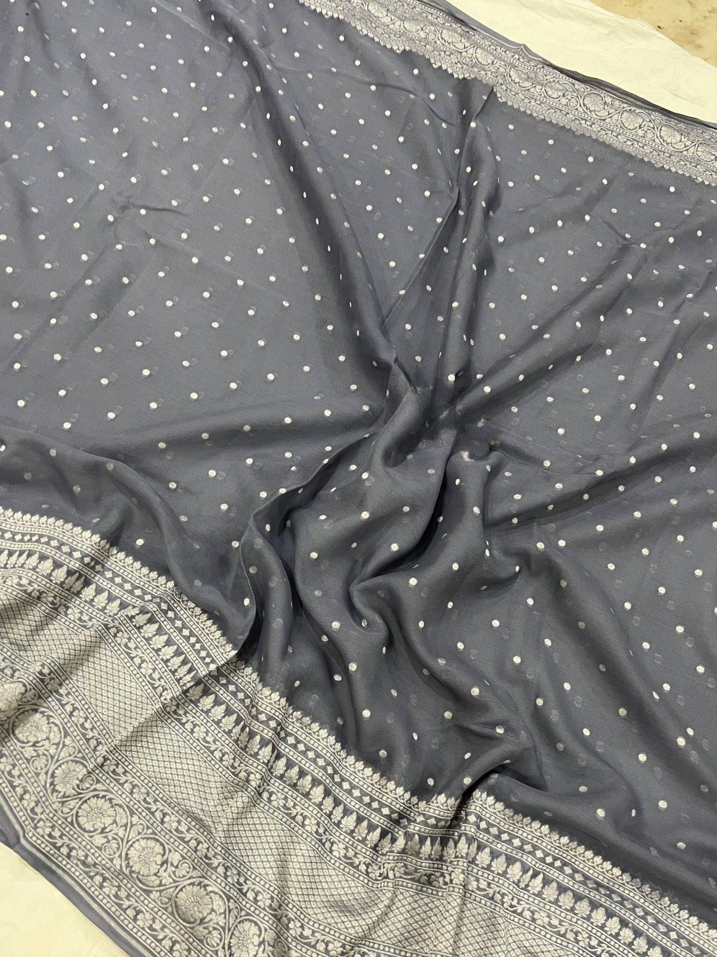 Pure Georgette Banarasi Handloom Saree