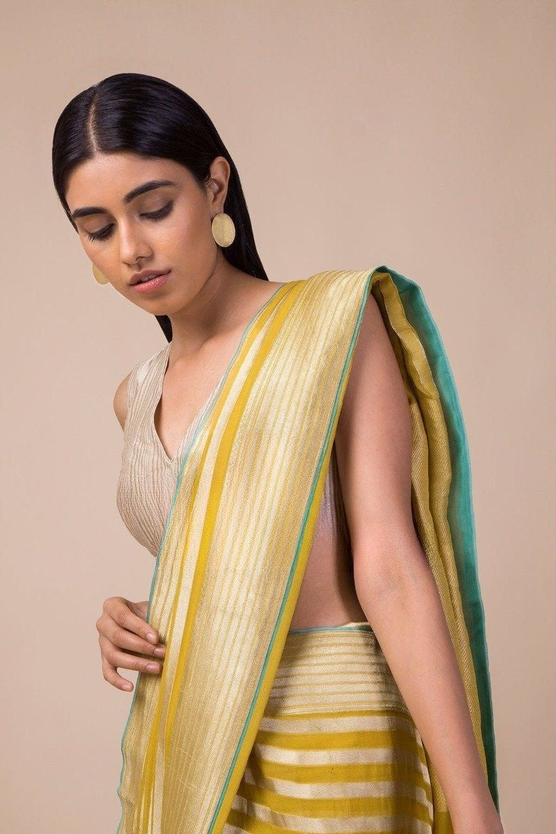 Khaddi Georgette Handloom Banarasi Saree