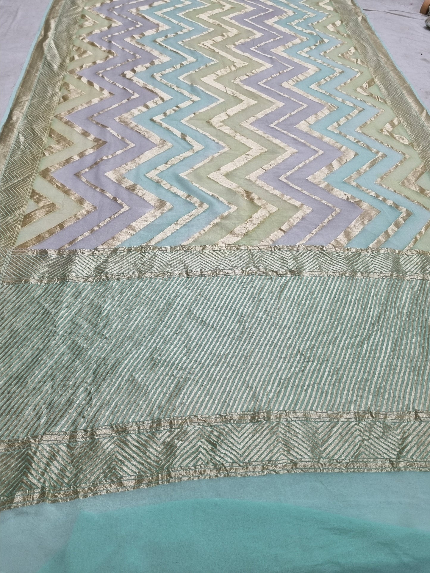 Khaddi Georgette Handloom Banarasi Saree