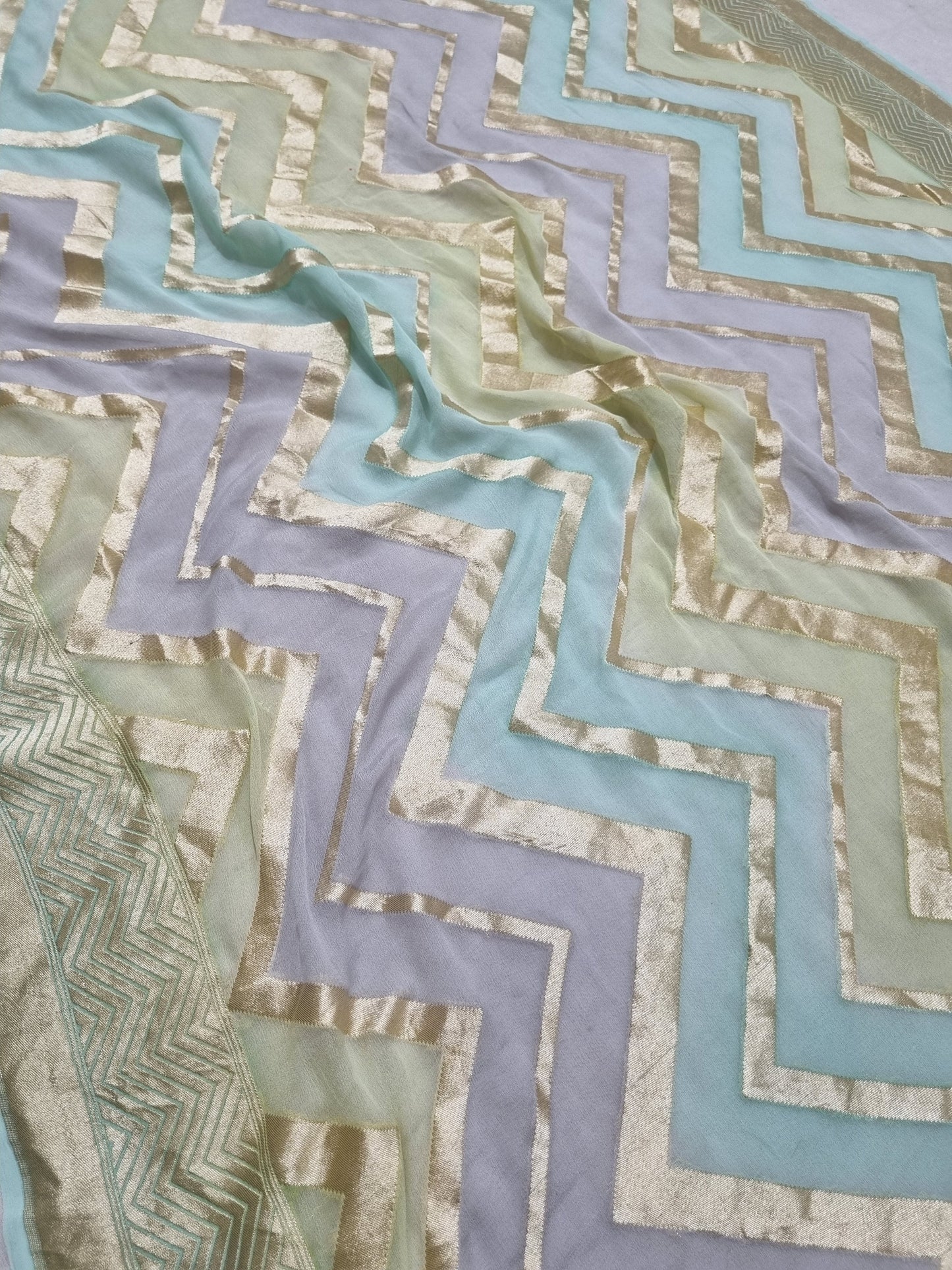 Khaddi Georgette Handloom Banarasi Saree