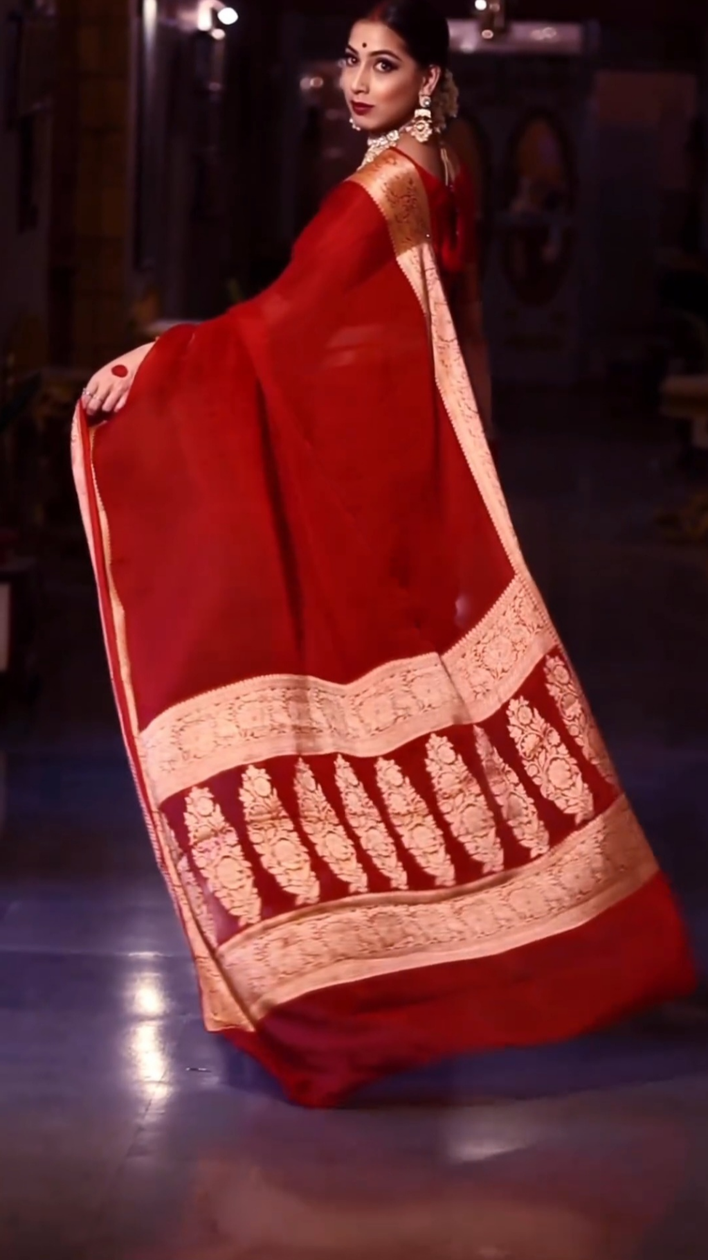 Pure Chiffon Banarasi Saree