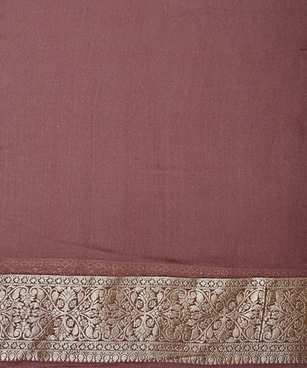 Khaddi Georgette Handloom Banarasi Saree
