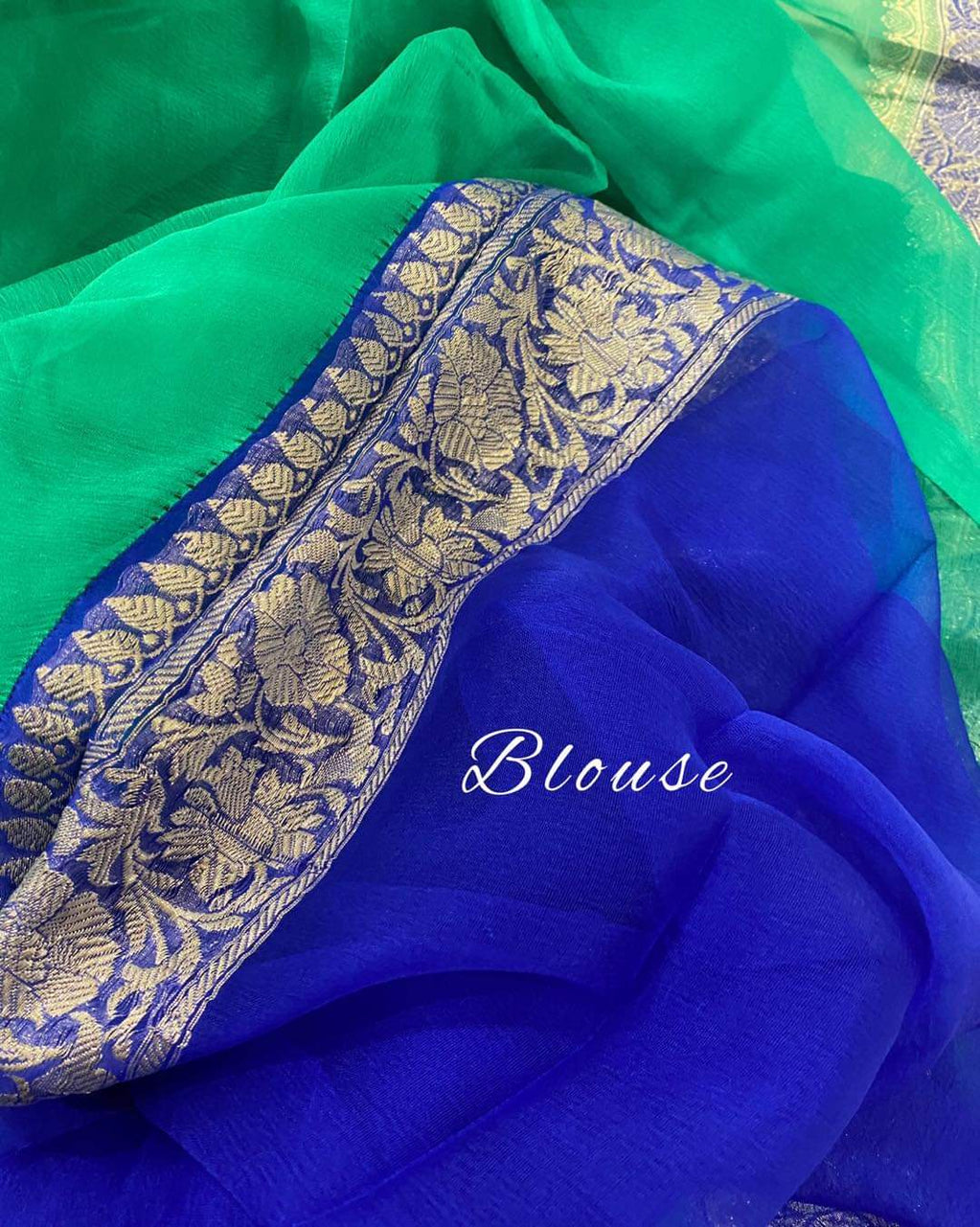 Pure Georgette Handloom Banarasi Saree