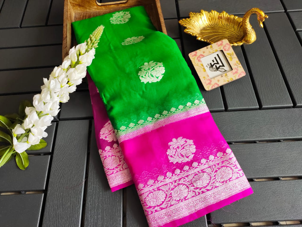 Pure Georgette Handloom Banarasi Saree