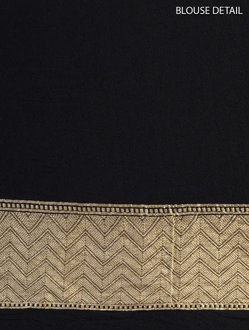 Khaddi Georgette Handloom Banarasi Saree