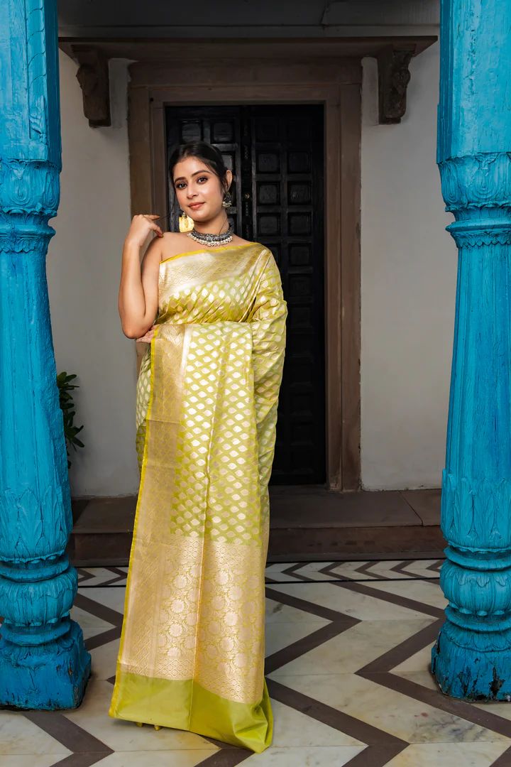 Pure Katan Silk Banarasi Handloom Saree