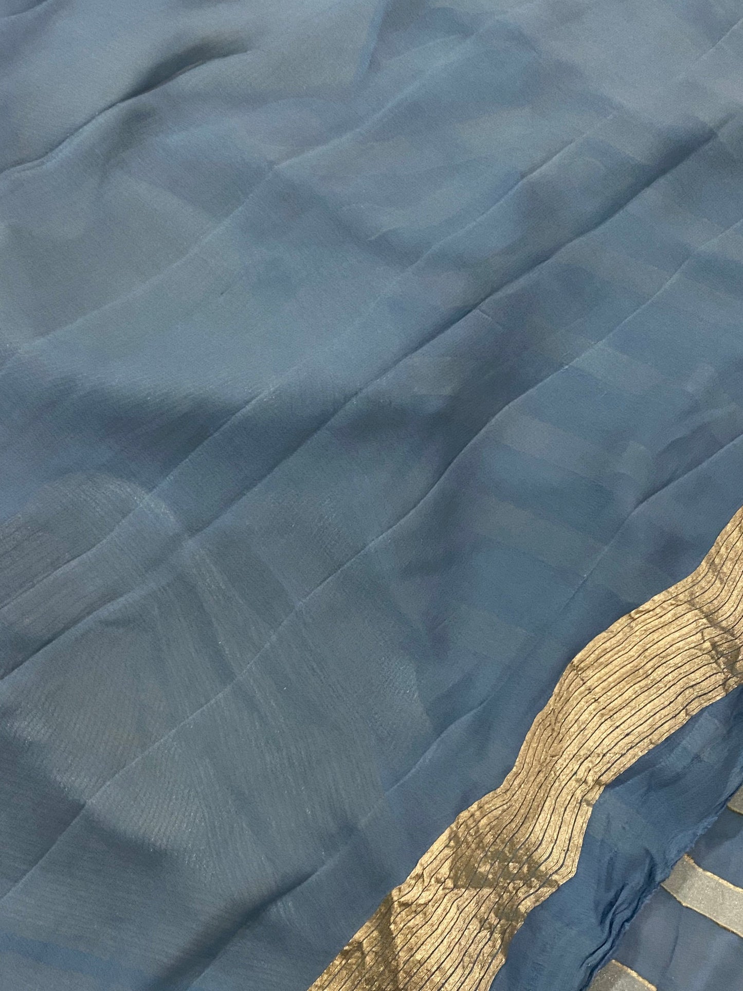 Khaddi Georgette Handloom Banarasi Saree