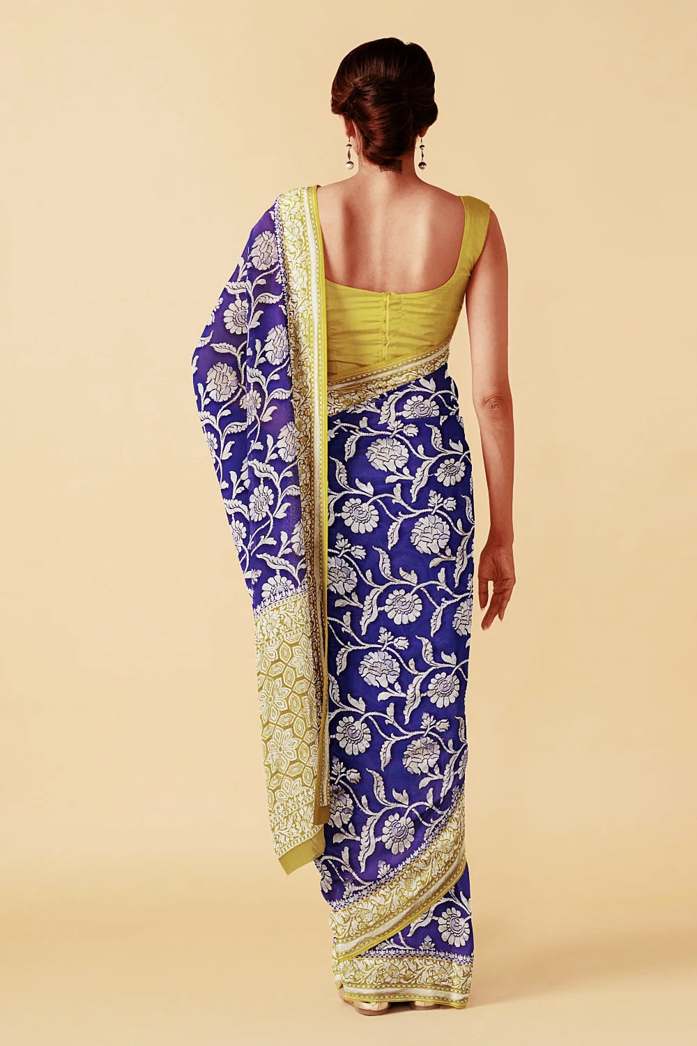 Khaddi Georgette Handloom Banarasi Saree