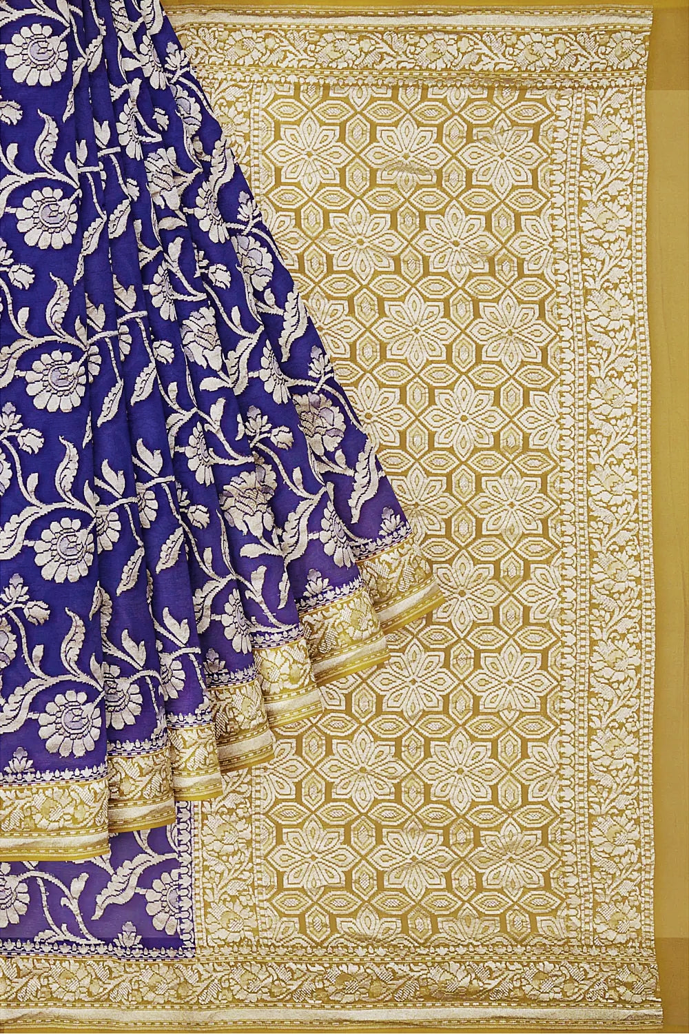 Khaddi Georgette Handloom Banarasi Saree