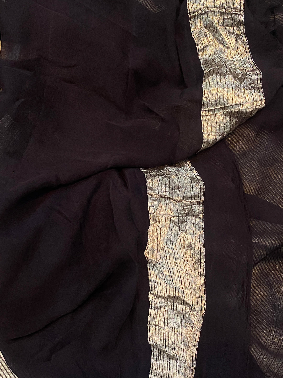 Khaddi Georgette Handloom Banarasi Saree