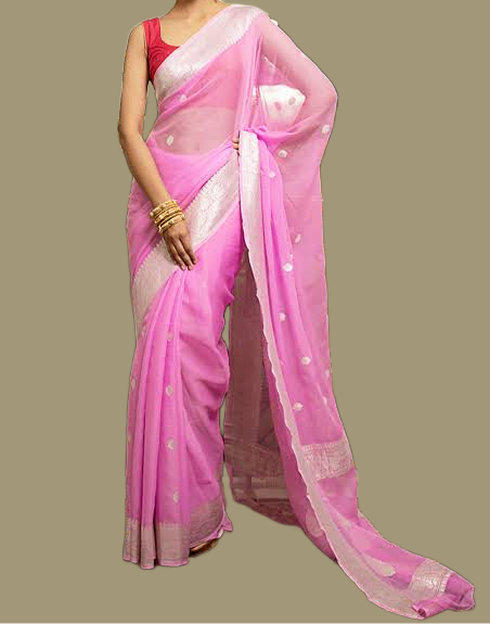 Pure Georgette Banarasi Handloom Saree