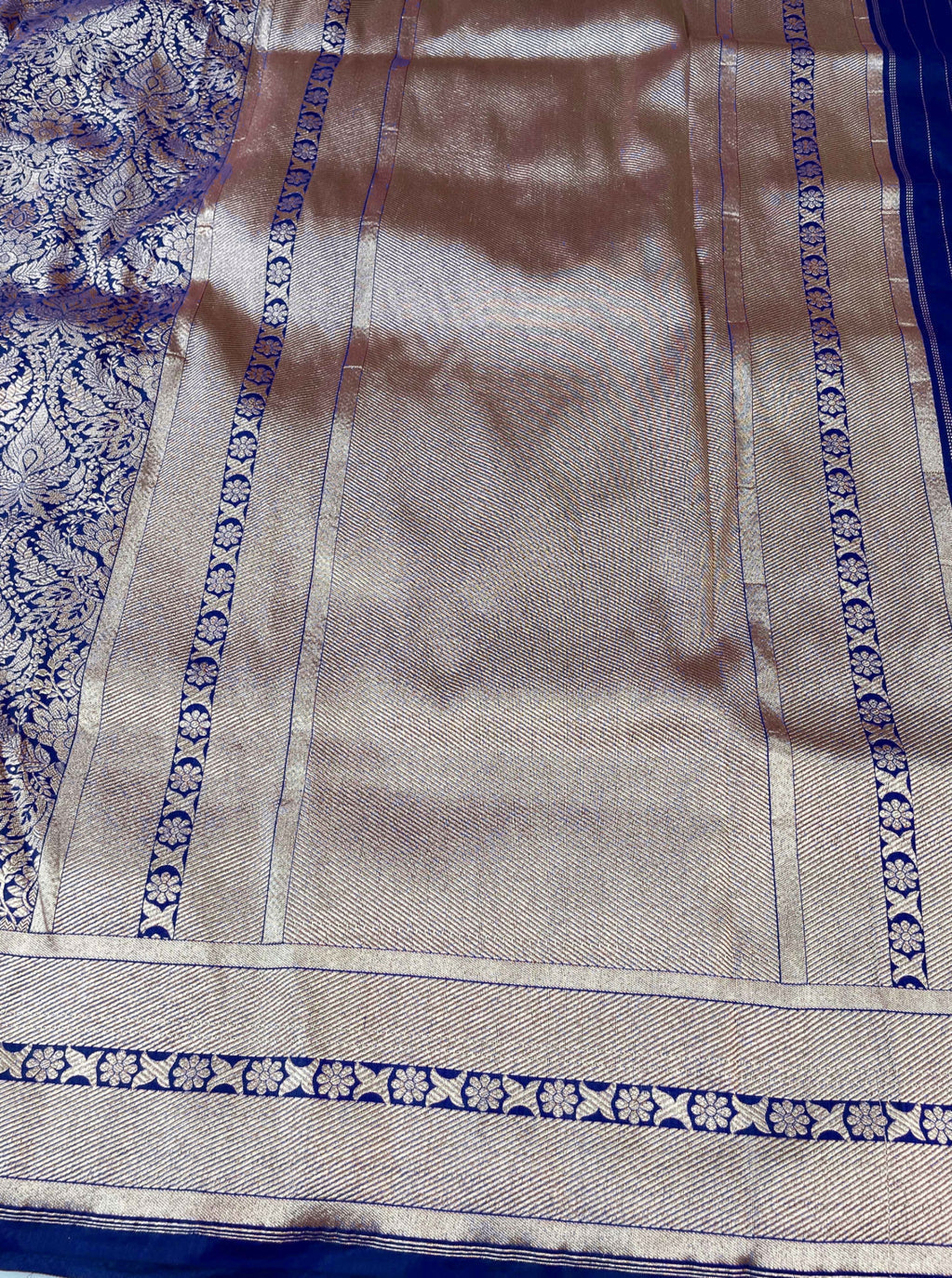 Pure Katan Silk Banarasi Handloom Saree -Tanchui Brocade