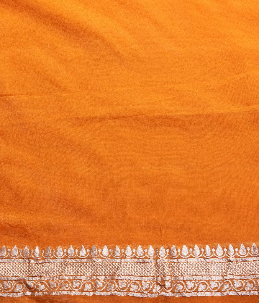 Pure Georgette Handloom Banarasi Saree
