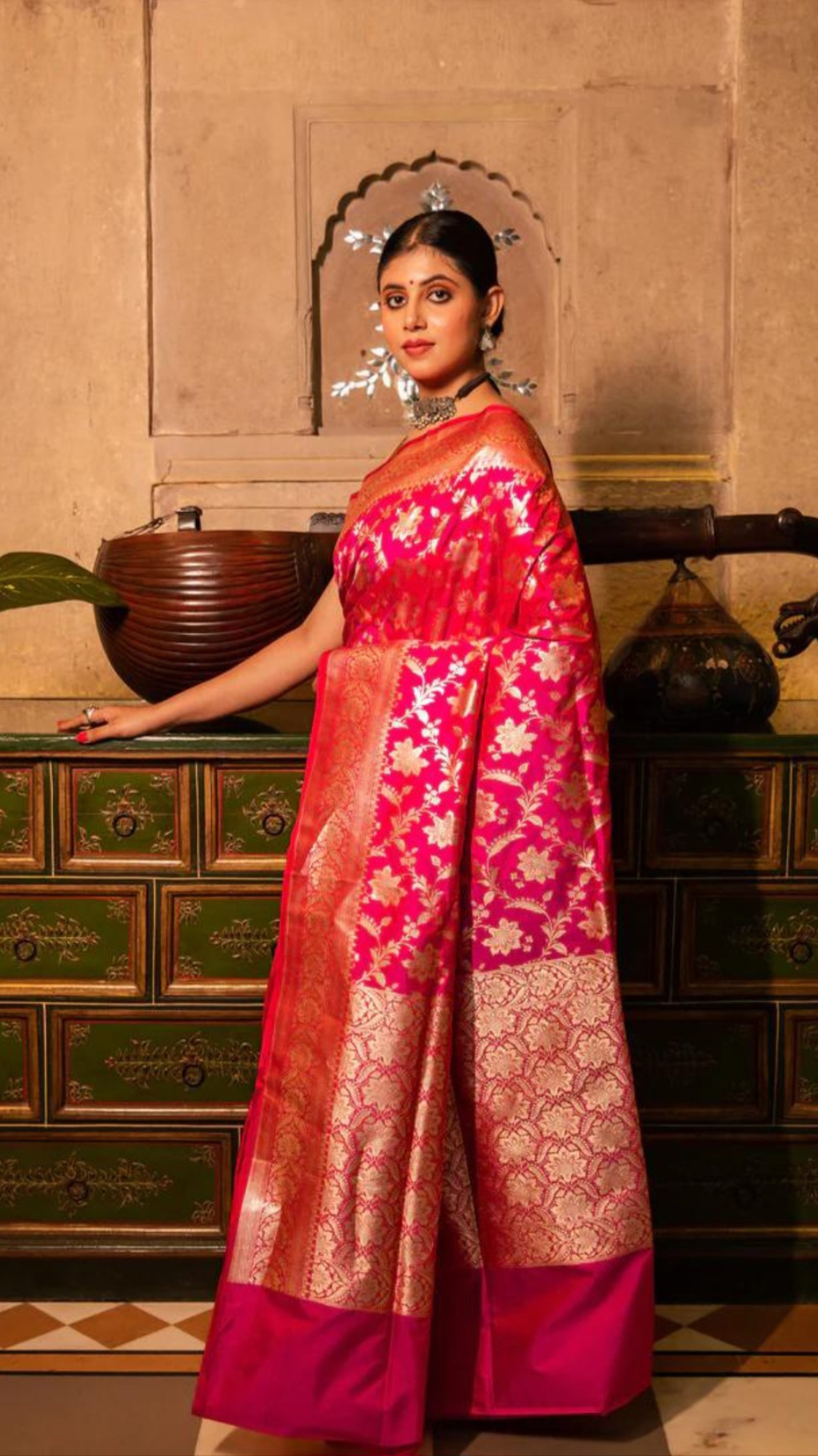 Pure Katan Silk Banarasi Handloom Saree
