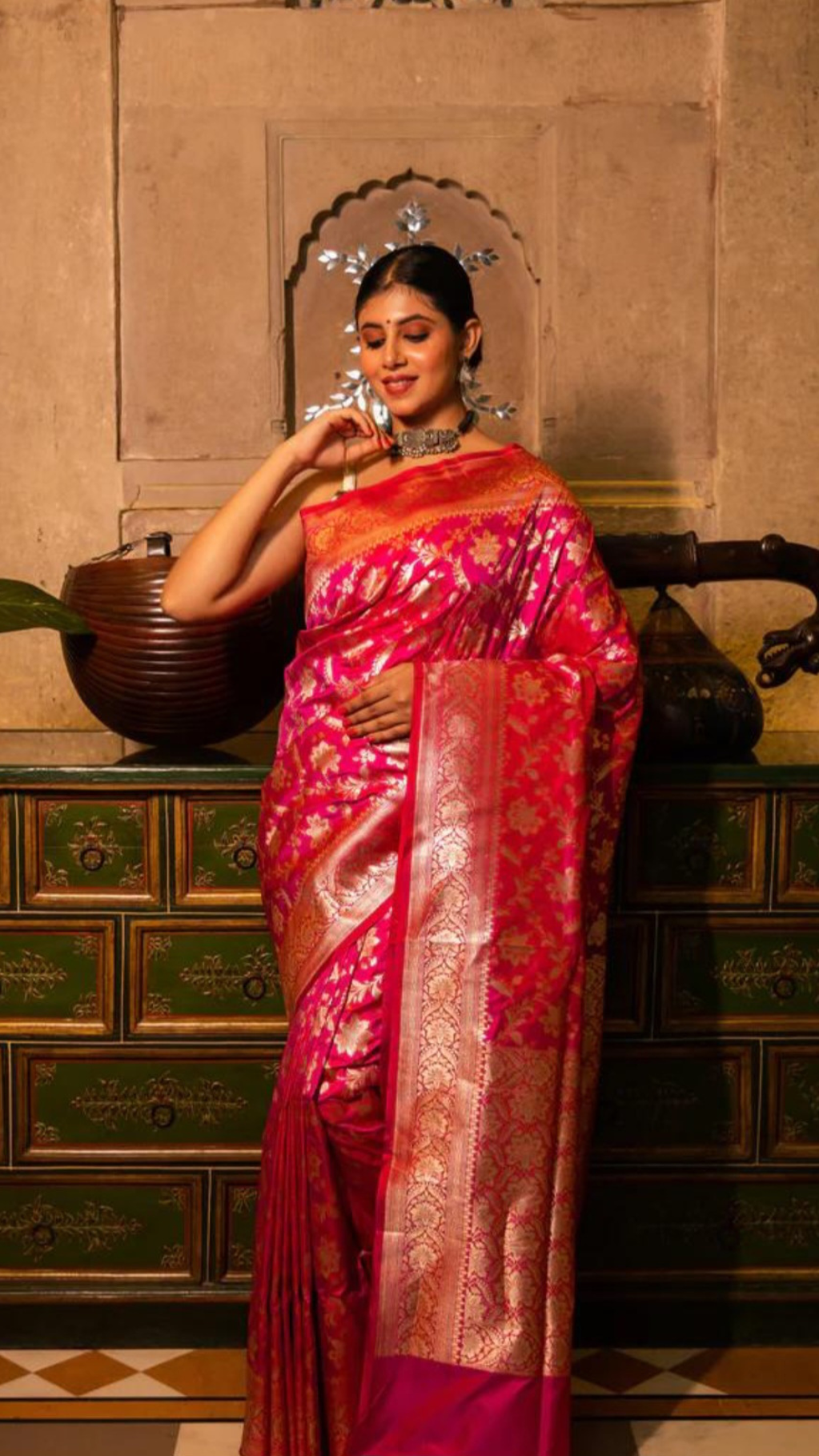 Pure Katan Silk Banarasi Handloom Saree