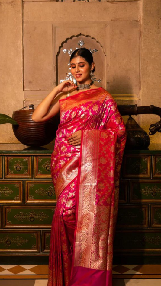 Pure Katan Silk Banarasi Handloom Saree