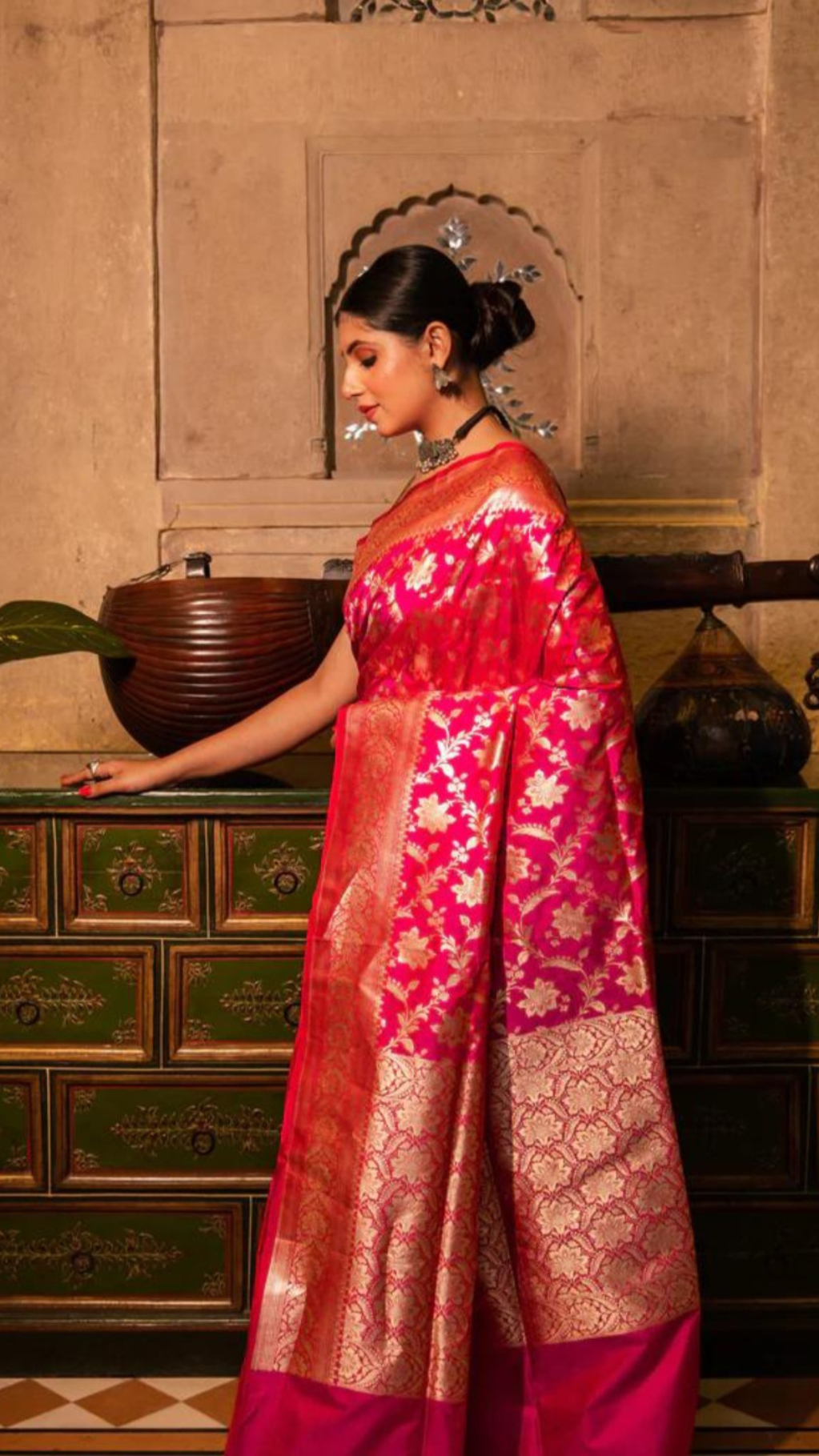 Pure Katan Silk Banarasi Handloom Saree