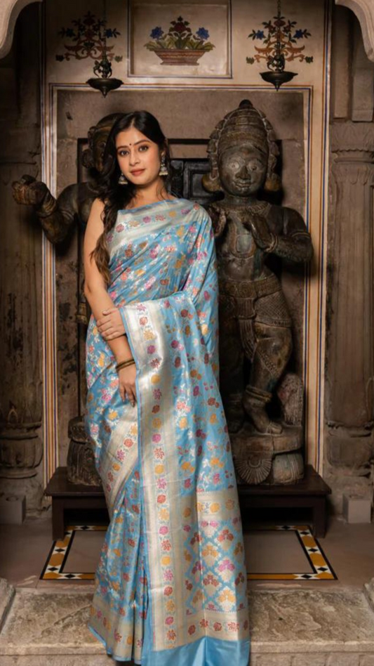 Pure Katan Silk Banarasi Handloom Saree
