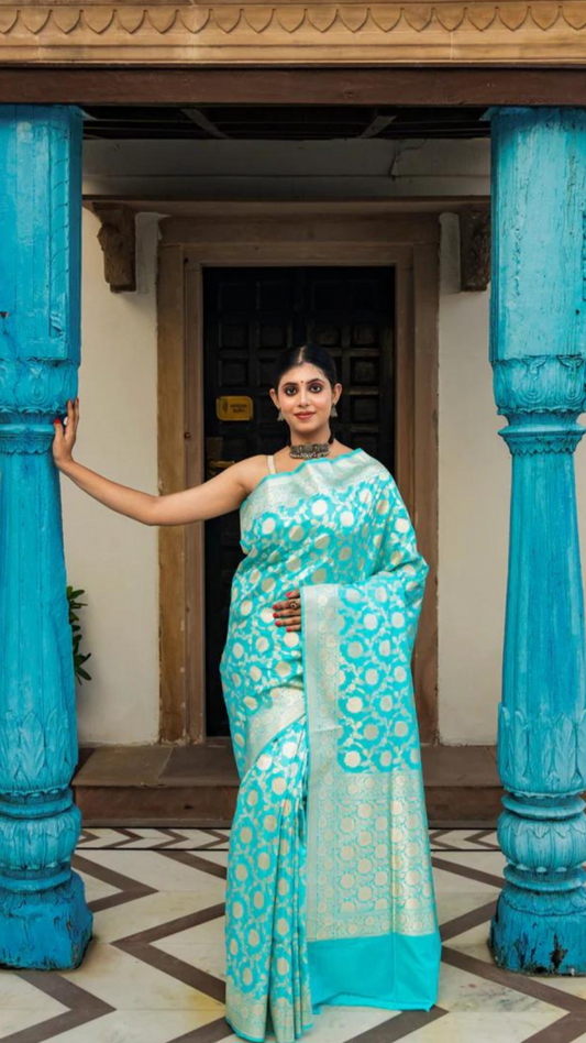 Pure Katan Silk Banarasi Handloom Saree