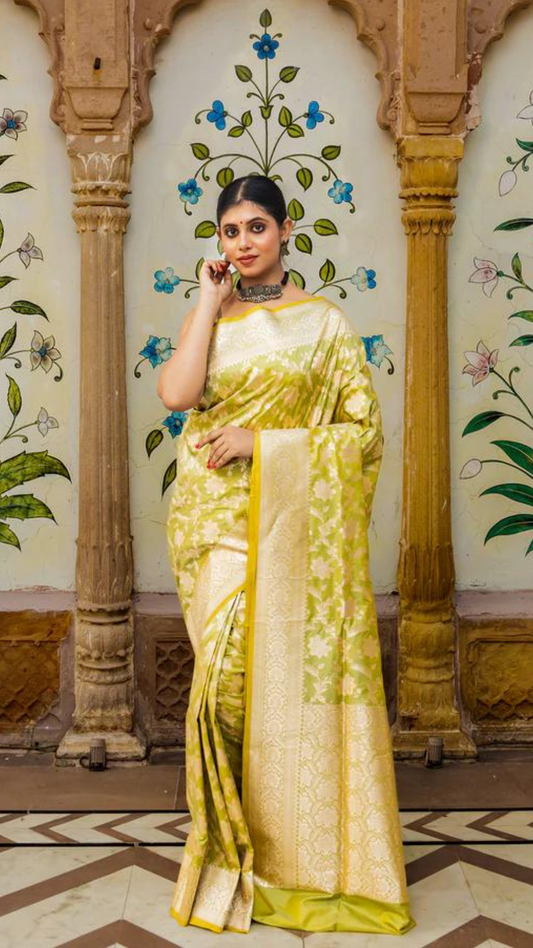 Pure Katan Silk Banarasi Handloom Saree