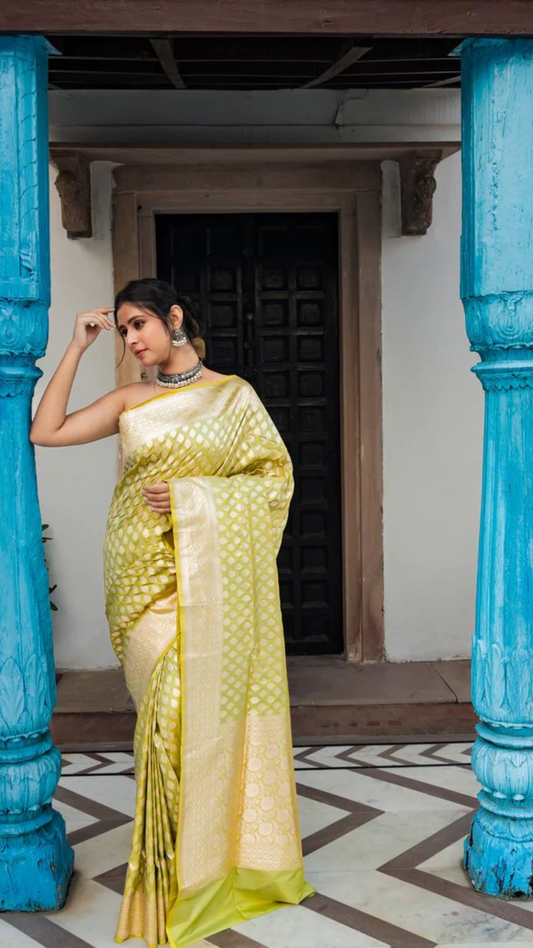 Pure Katan Silk Banarasi Handloom Saree