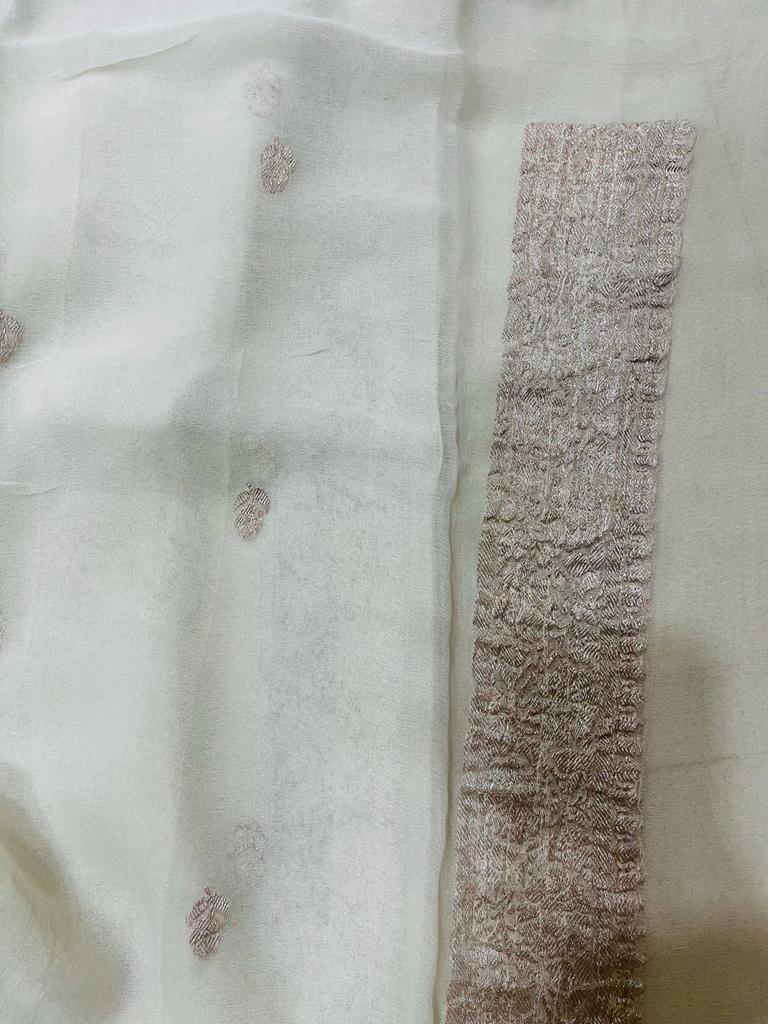Pure Georgette Handloom Banarasi Saree